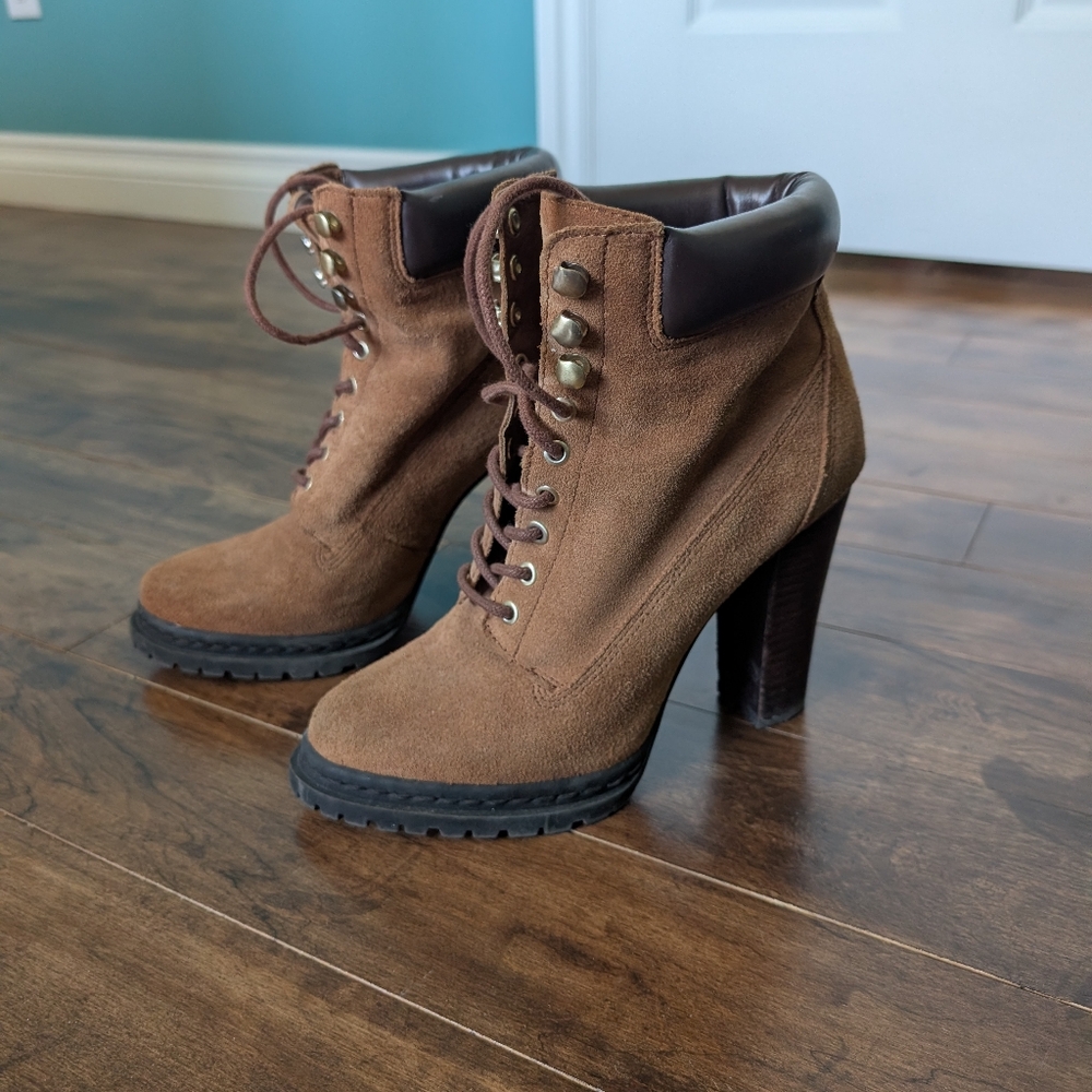 BCBGeneration Maude Carmel/Oak Boots Size 8.5